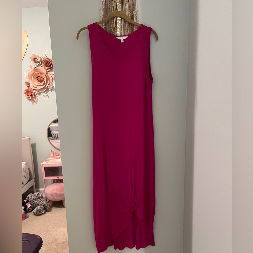 Time and Tru lined beach cover up